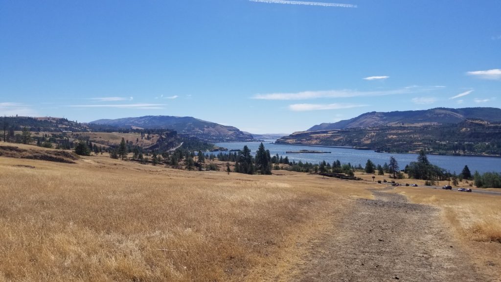 A view of the Columbia River.