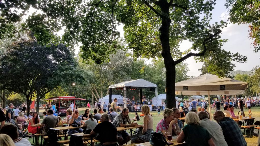 Burgers, blues, and beers festival grounds