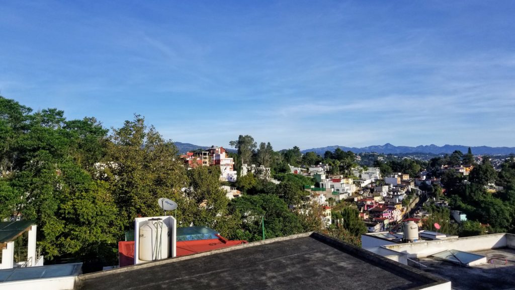 View of Xalapa from the roof.