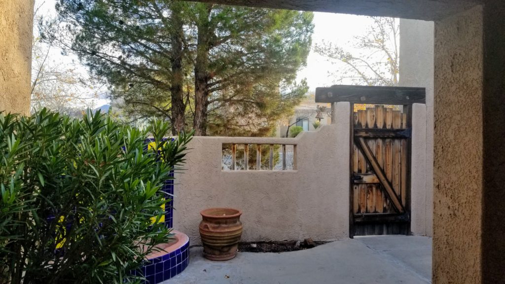 Front Patio of a New Mexico house along my journey