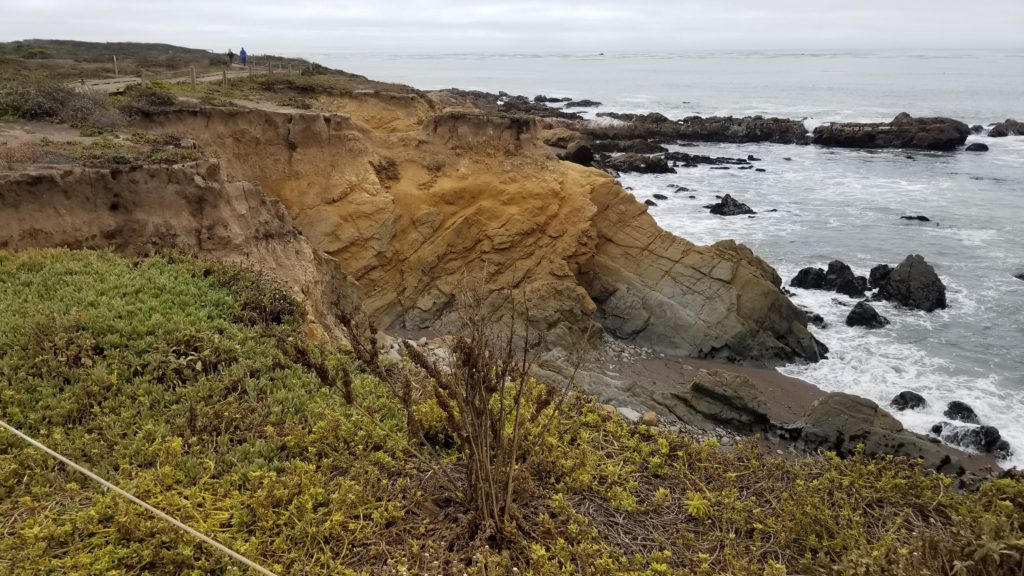 Gradient on a rock. 