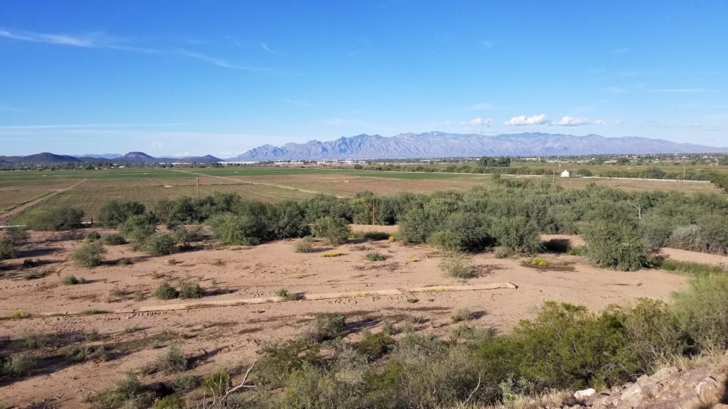 Mountains and desert