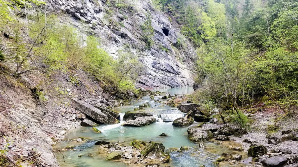 River in rocks