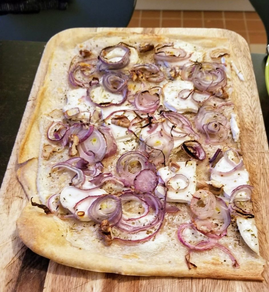 Tarte Flambee with onion