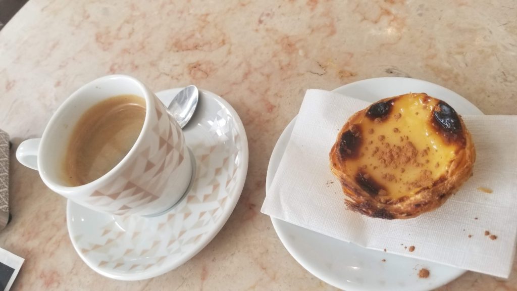 Coffee and pastry