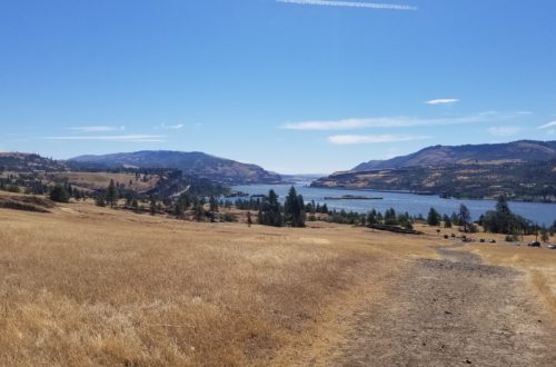 A view of the Columbia River.