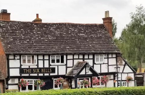 The Six Bells pub from the High Street